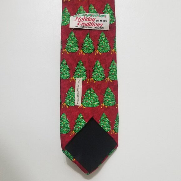 great gift: NWOT Hallmark silk Christmas tree tie - Picture 9 of 9